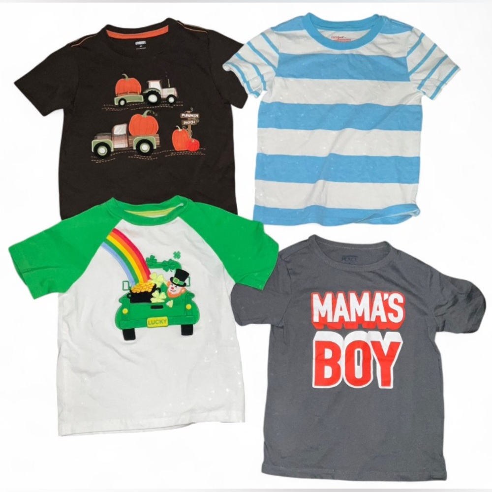 Boys 4T Graphic T-Shirt Bundle Gymboree Cat & Jack Children’s Place 4 Pack